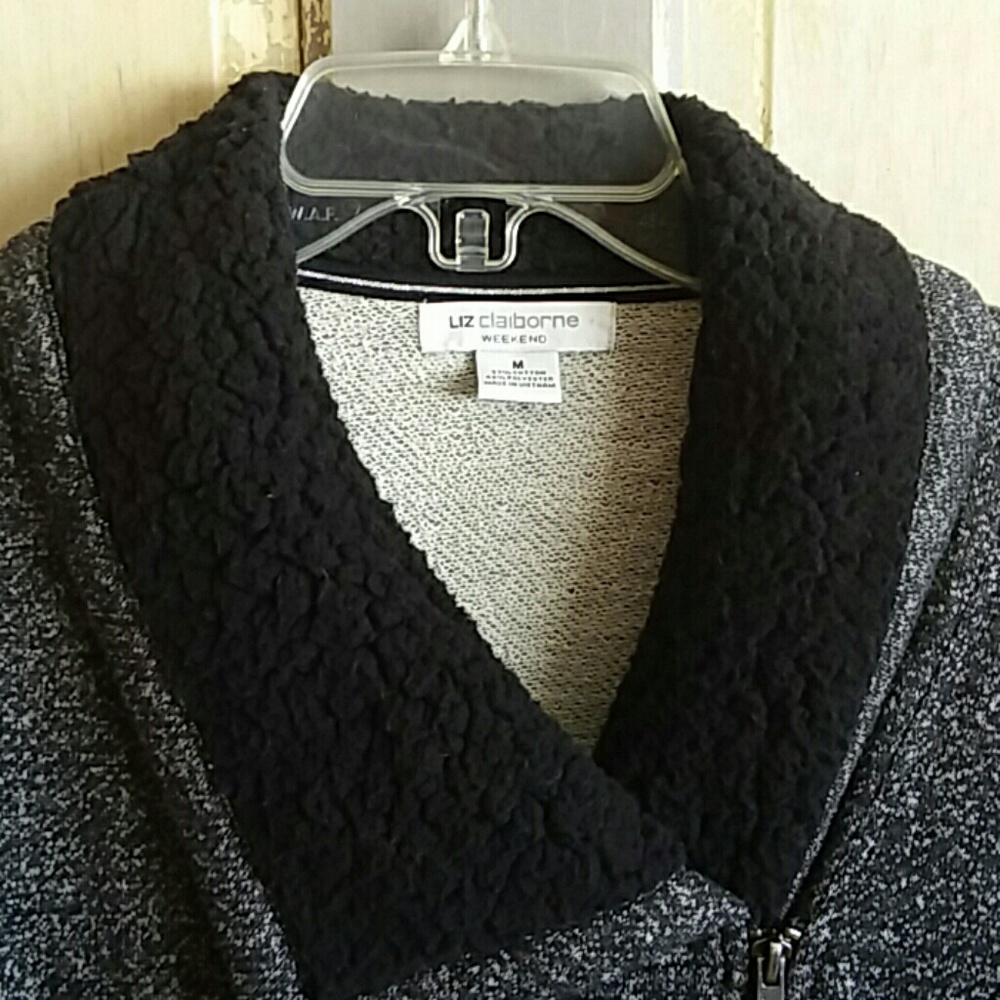 Liz Claiborne moto zip jacket - Picture 4 of 6